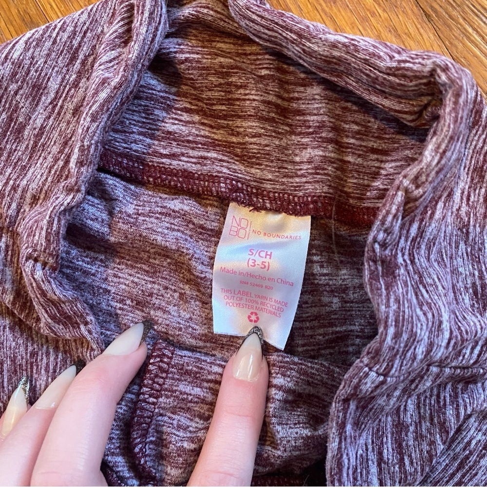 No Boundaries Light Maroon Leggings - Picture 3 of 7